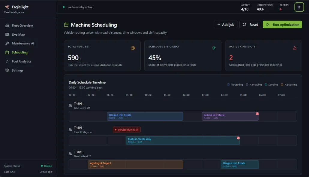 EagleSight interface