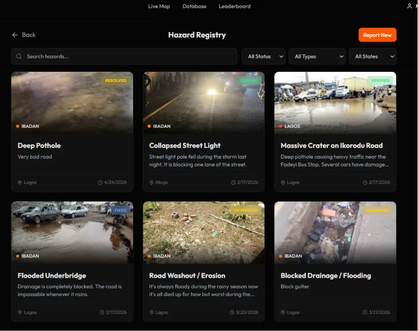 WatchWay interface